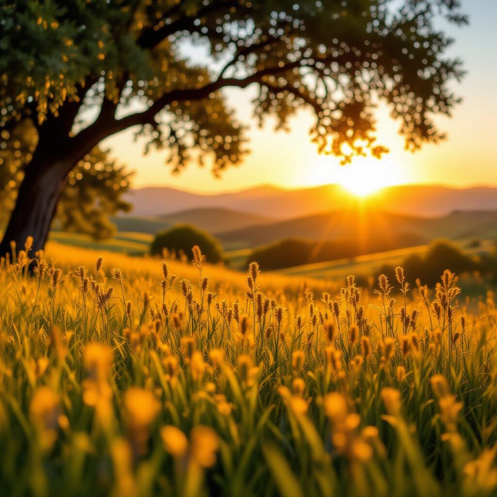 Golden Hour Landscape of San Luis Obispo