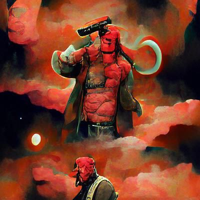 Comic Book Style Red Superhero Character