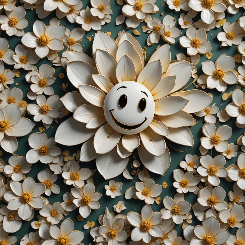 Smiling Vanilla Flower in Detailed Matte Painting