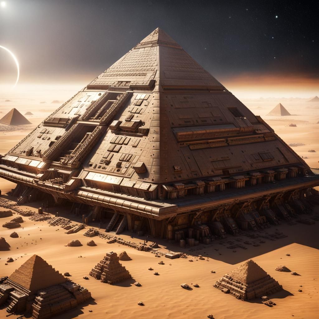 Great Pyramid Spaceship in Cinematic Detail