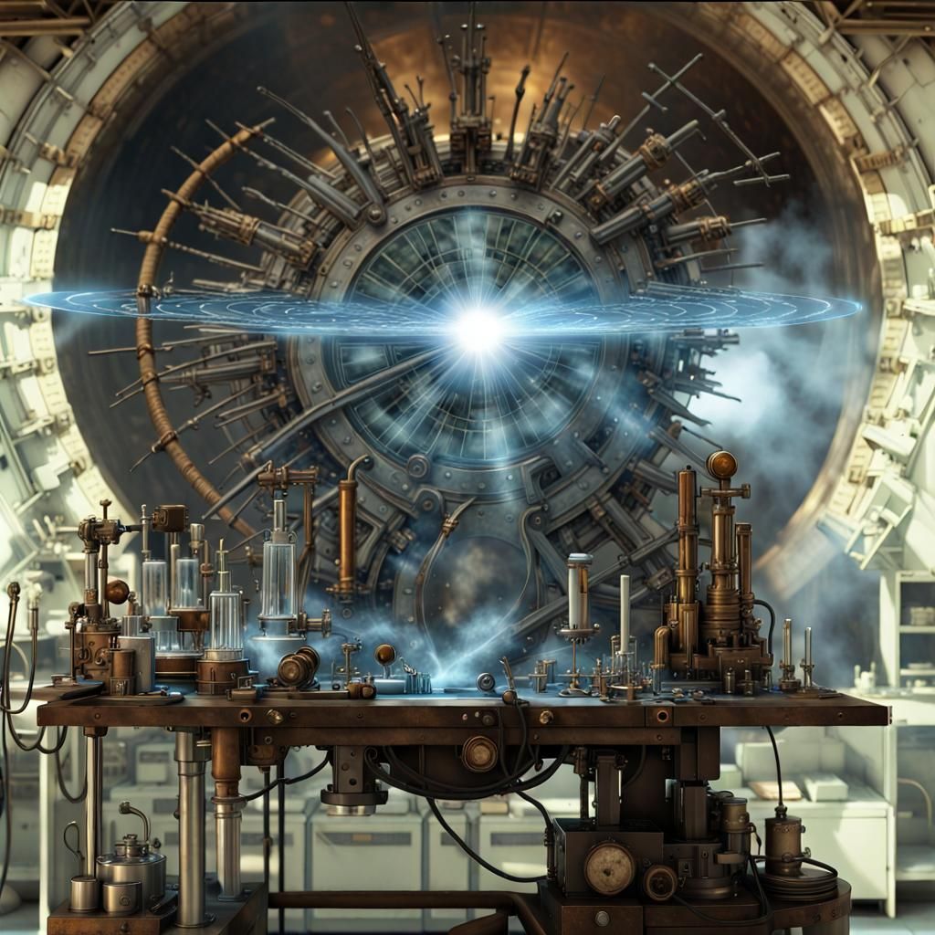 Surreal Laboratory with God Rays in Hyperdetailed Style