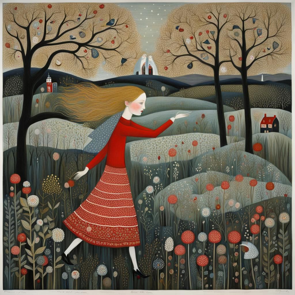 AI Art Inspired by Two Artists