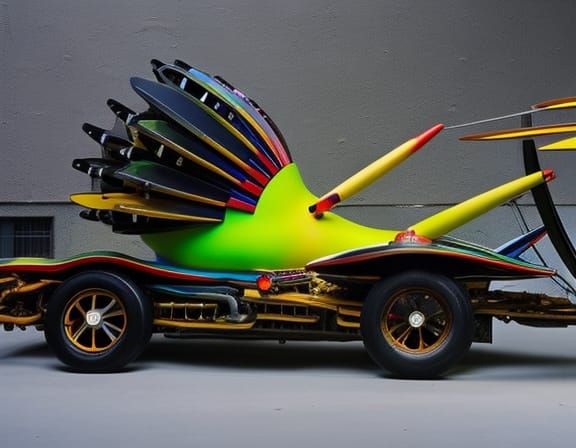 Self-Propelled Pear: Surrealist Aetherpunk Anime Object