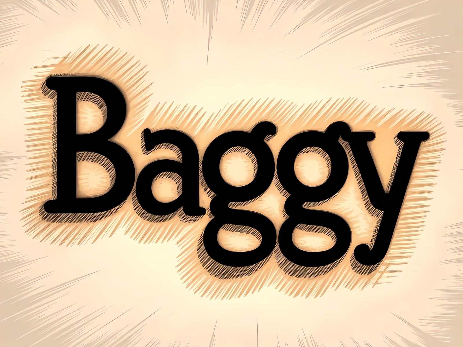 Hieroglyphs for Baggy in Charcoal Drawing