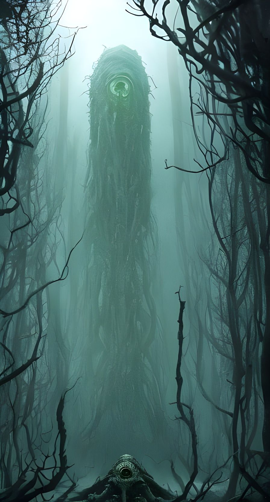 Lovecraftian God Emerges from Apocalyptic Forest