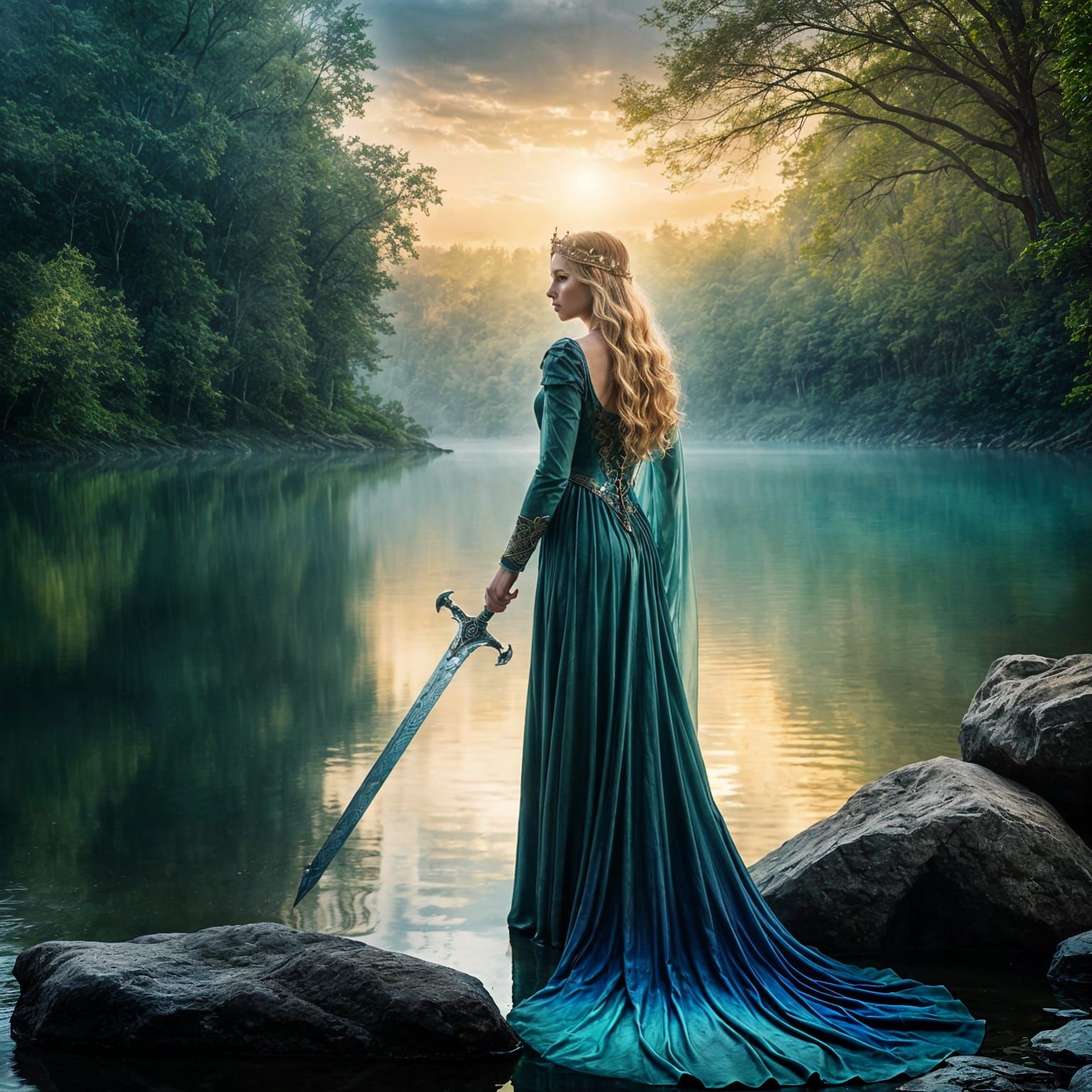 Lady of the Lake Presents Excalibur: Dramatic Fantasy Art