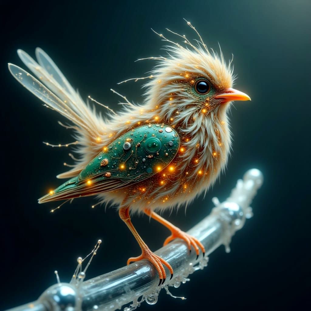 🥉 Third place- Hyper realistic cute adorable fluffy circuit...