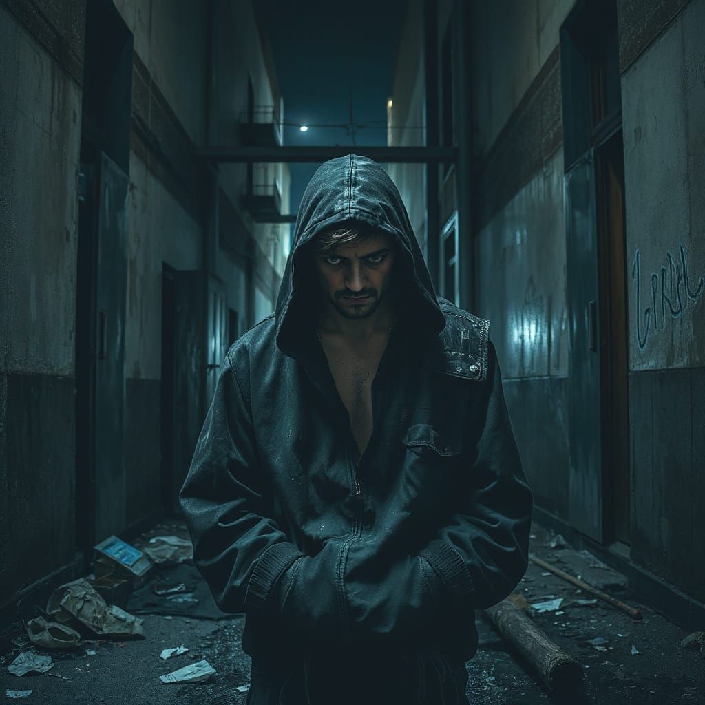 Shadows of a Broken City: A Haunting Portrait of Desperation