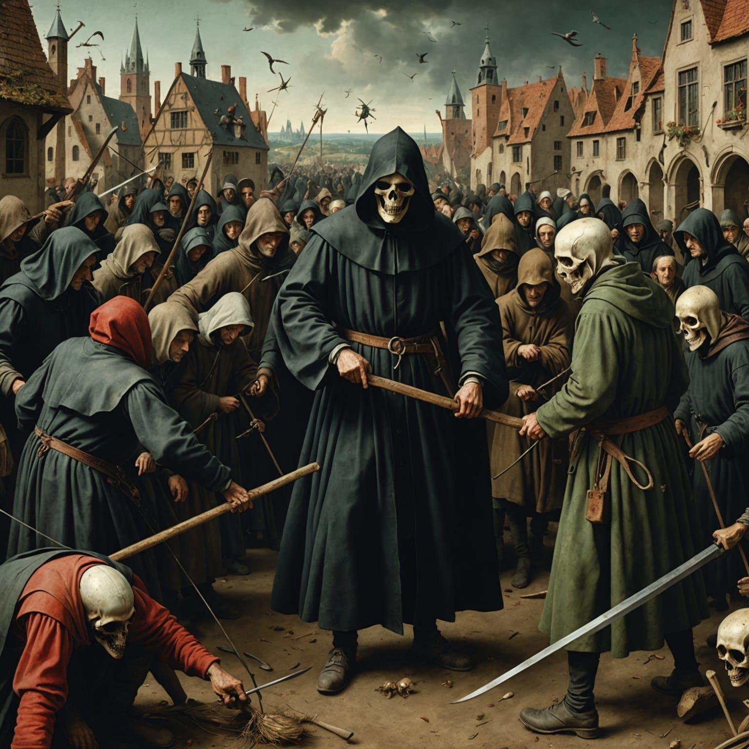 Grim Reaper in the Style of Bosch