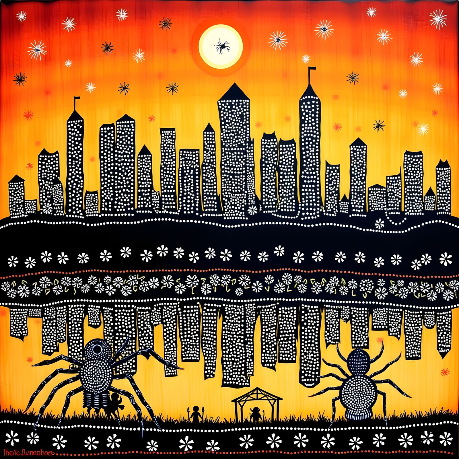 On the banks of the river