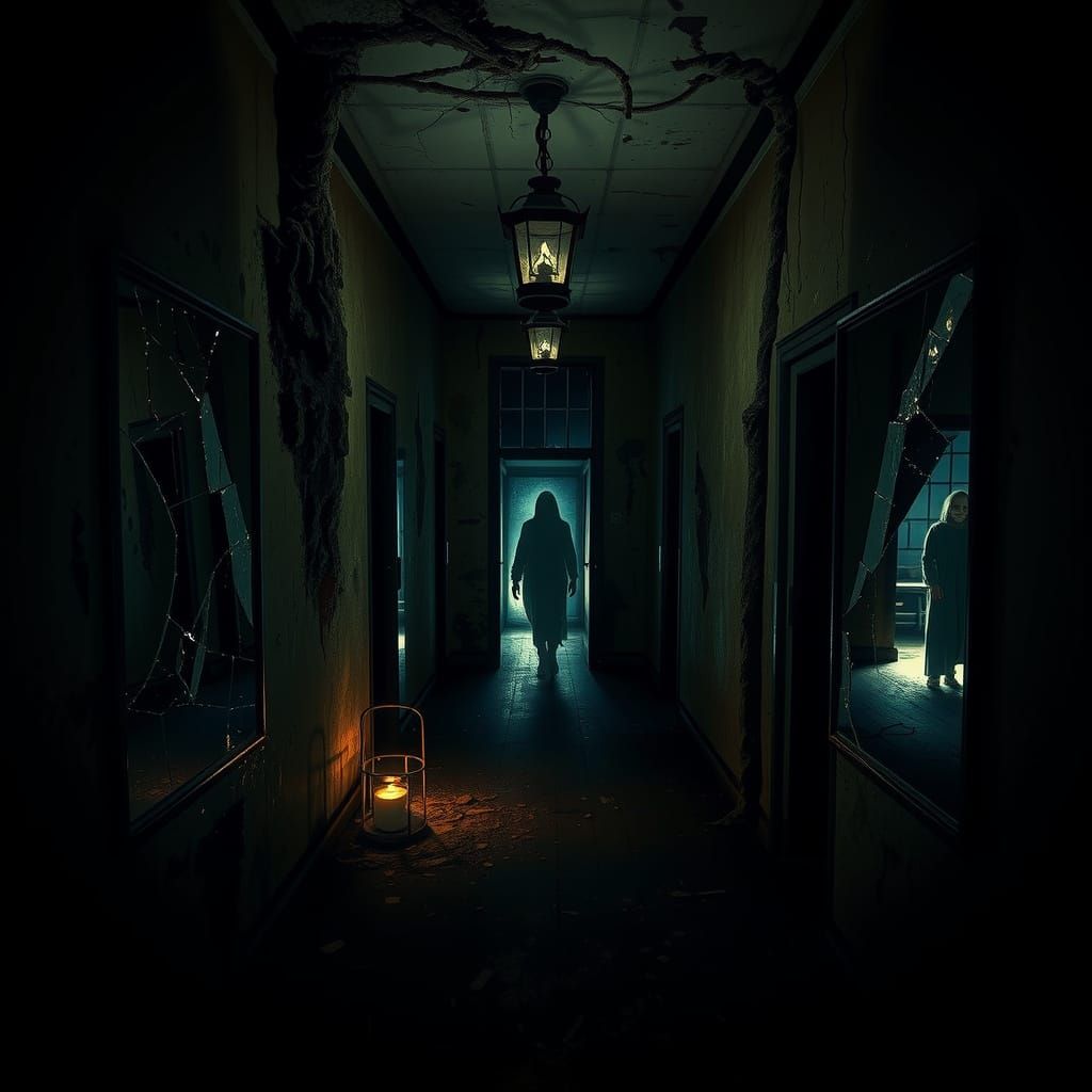 Abandoned Asylum Echoes with Haunting Eerie Atmosphere
