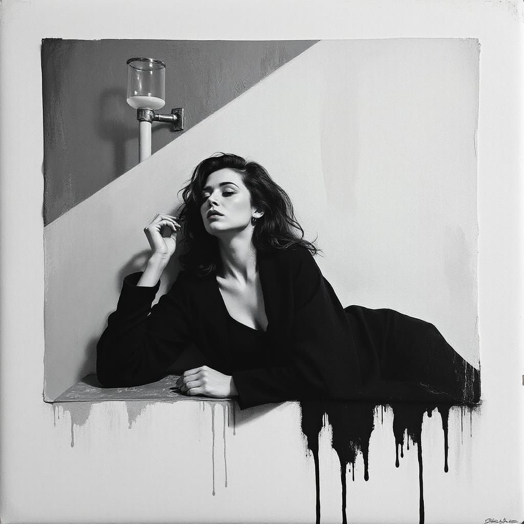 Evocative Portrait as Oil Painting