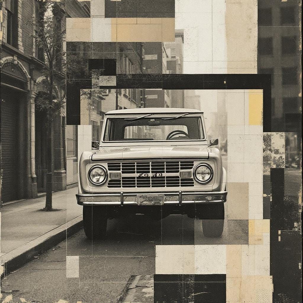 Ford Bronco in Bauhaus-Inspired Urban Melancholy