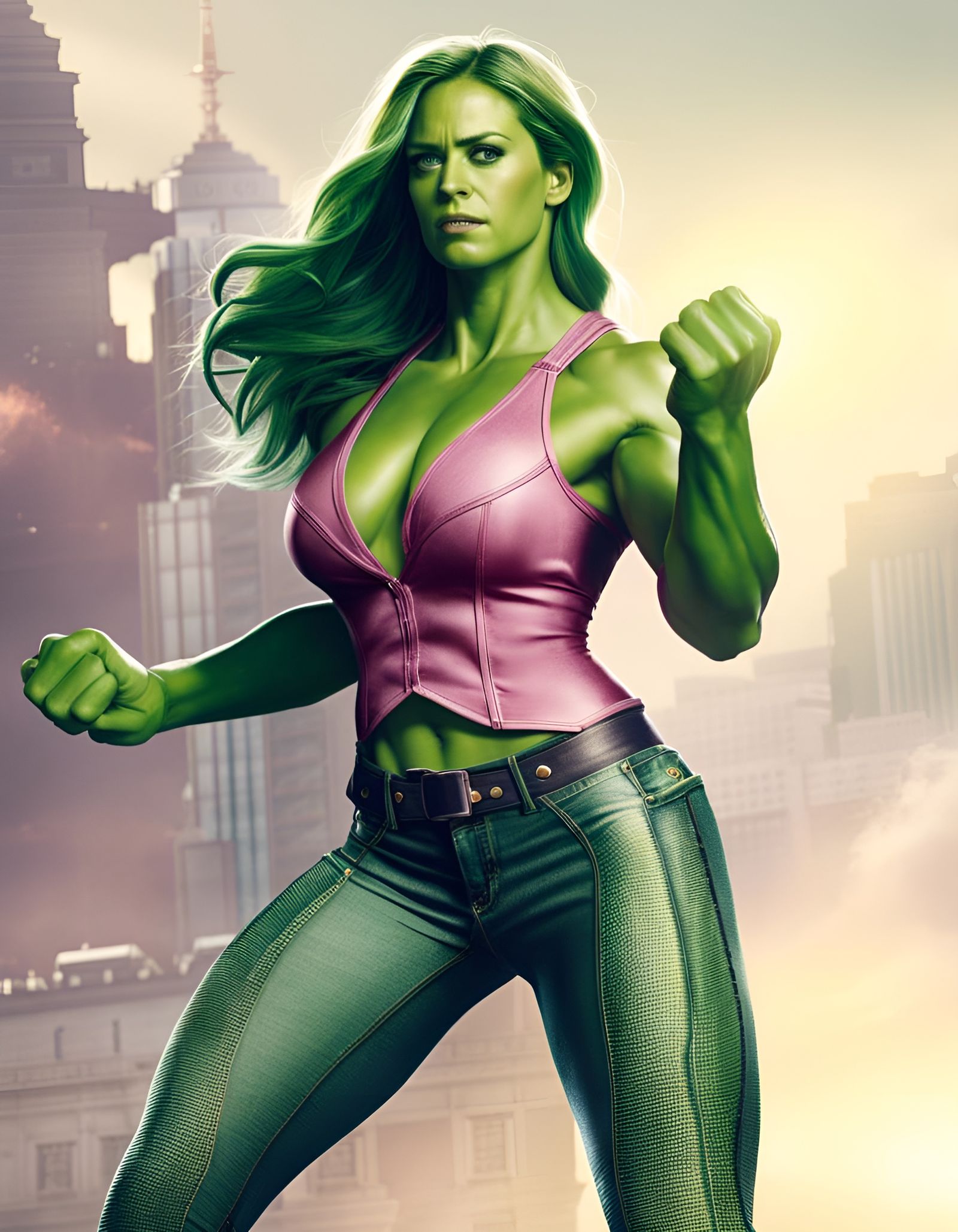 Emily Blunt as She-Hulk in 4K Ultra Definition