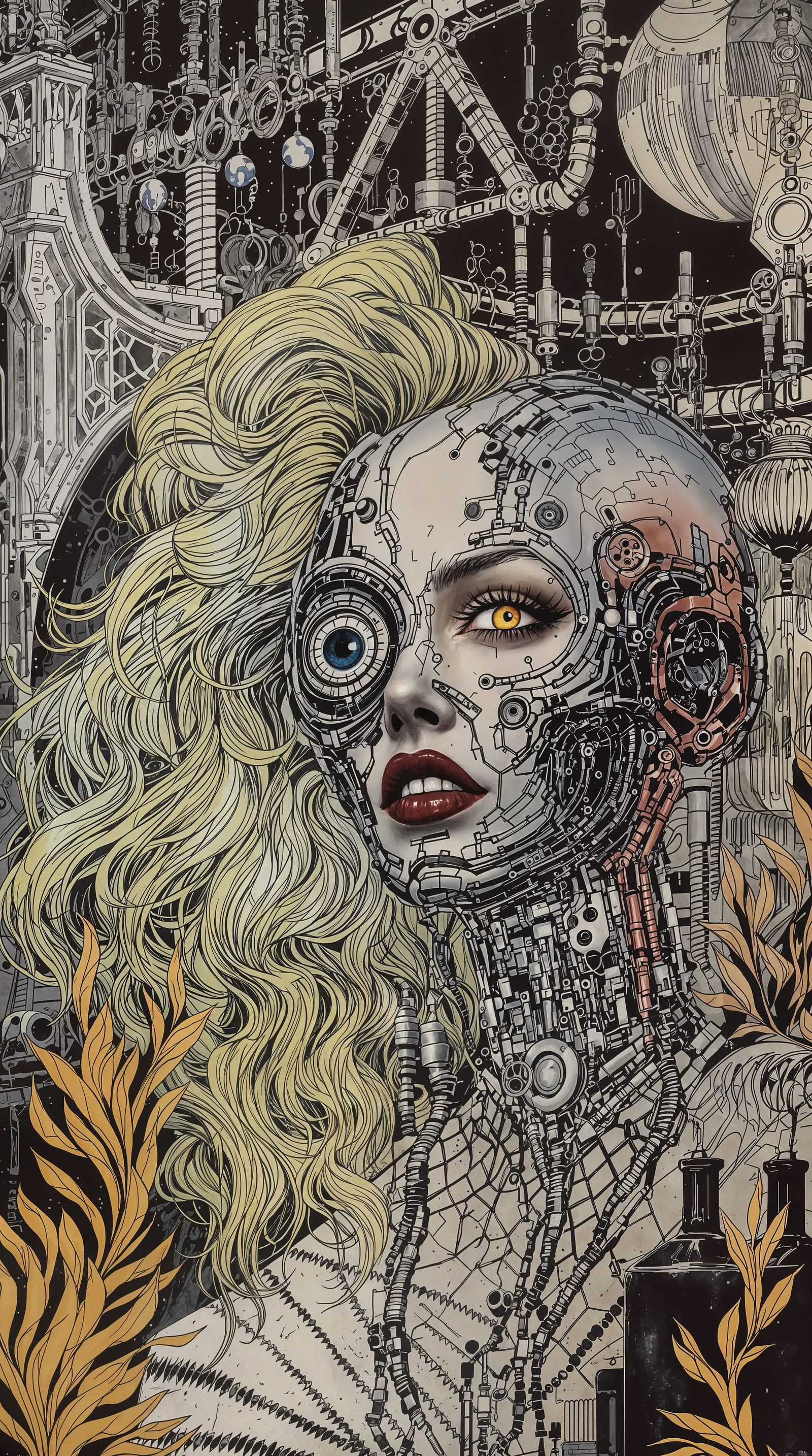 Robot Woman's Shocking Awakening: Cybernetic Horror