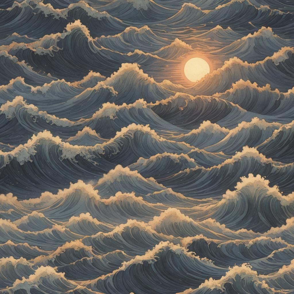 Abstract Corpuscular Wave Magic Illustration