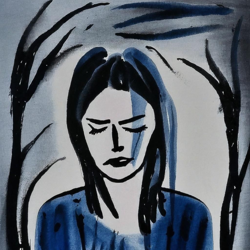 AI Generated Woman with a Migraine