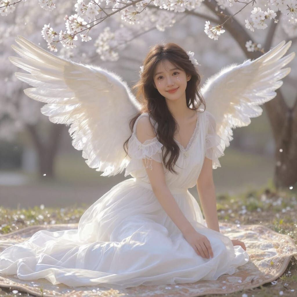 Ethereal Bride in Luminous Oil Painting Style