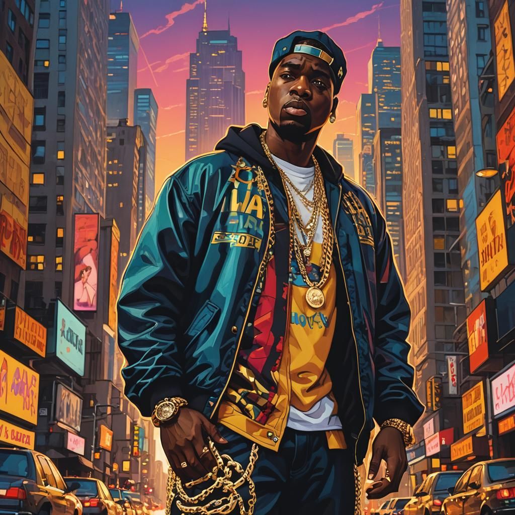 Poppa Large: Hip Hop Pop Art in City Street