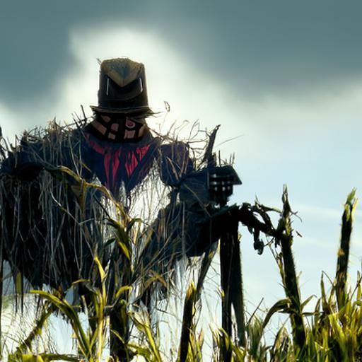 Eerie Scarecrow in Field