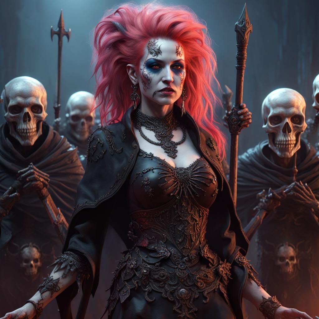 Necromancer Army: Dark Fantasy Concept Art