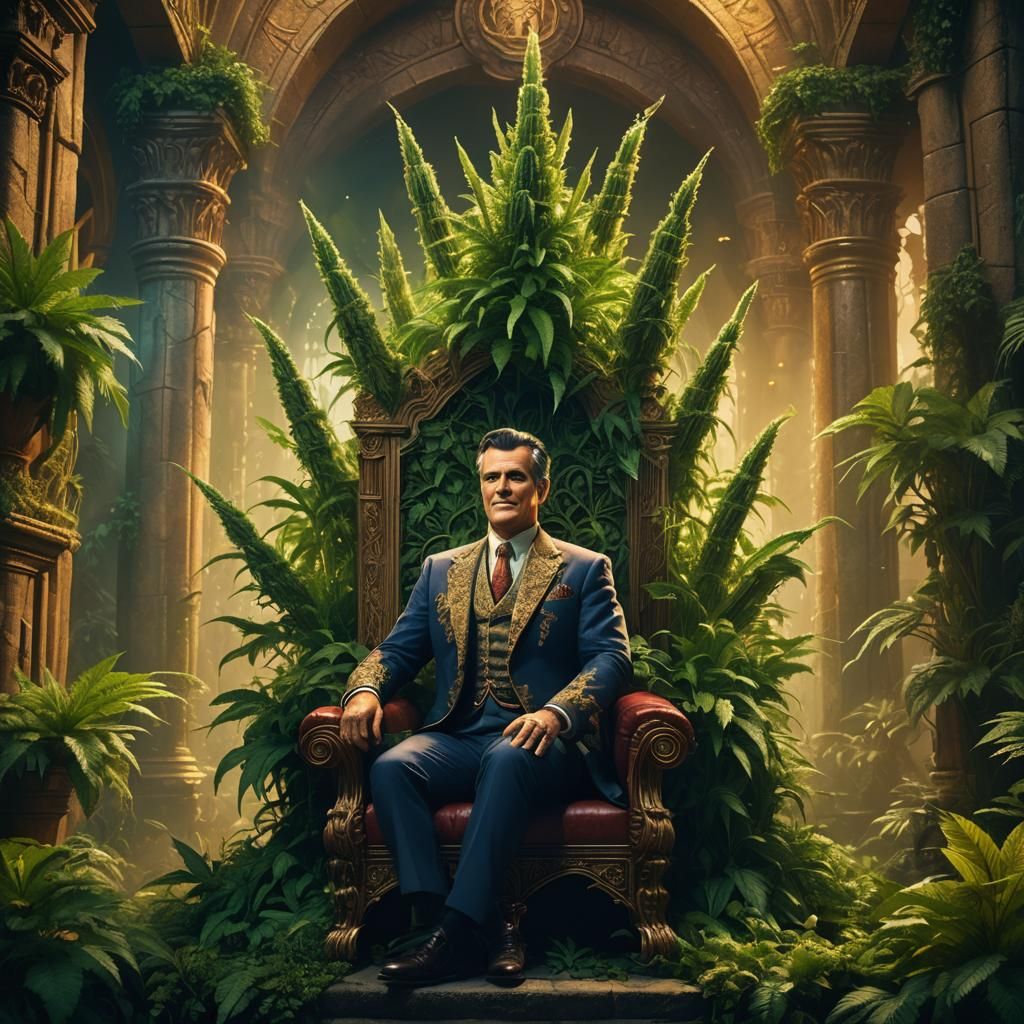 Bruce Campbell as Marijuana King in Fantasy Castle
