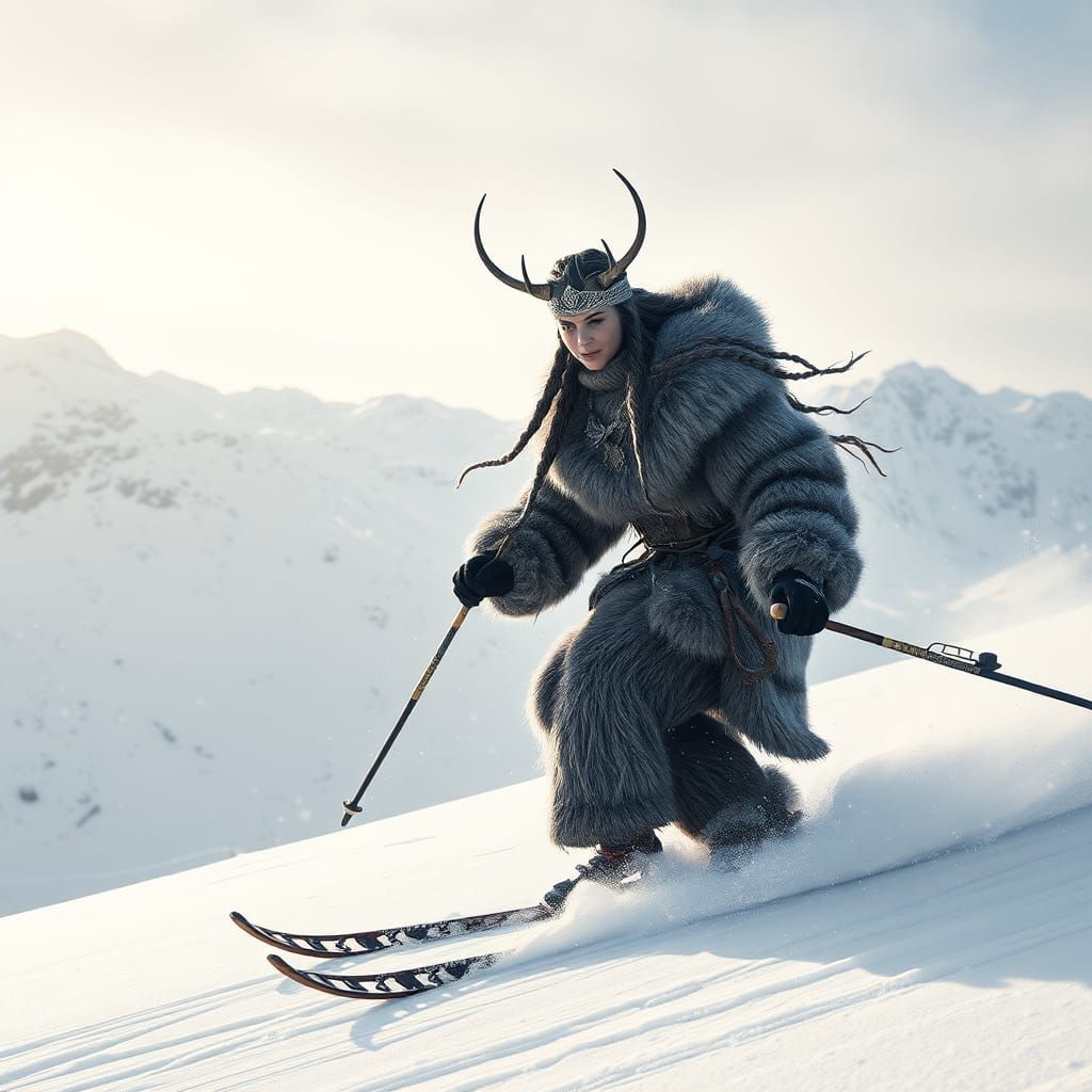 Skadi Skiing: Norse Goddess in Winter Wonderland