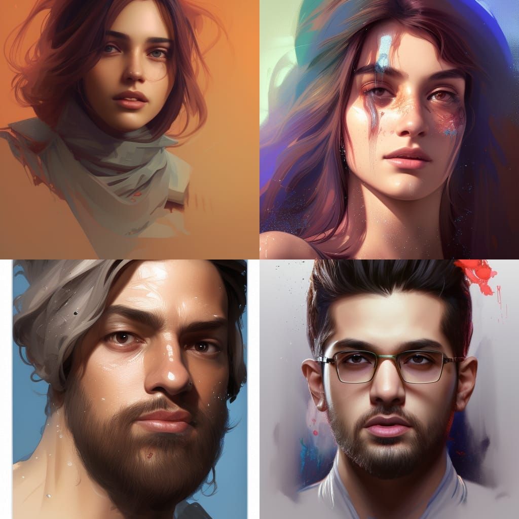 Detailed Portrait with Dynamic Lighting