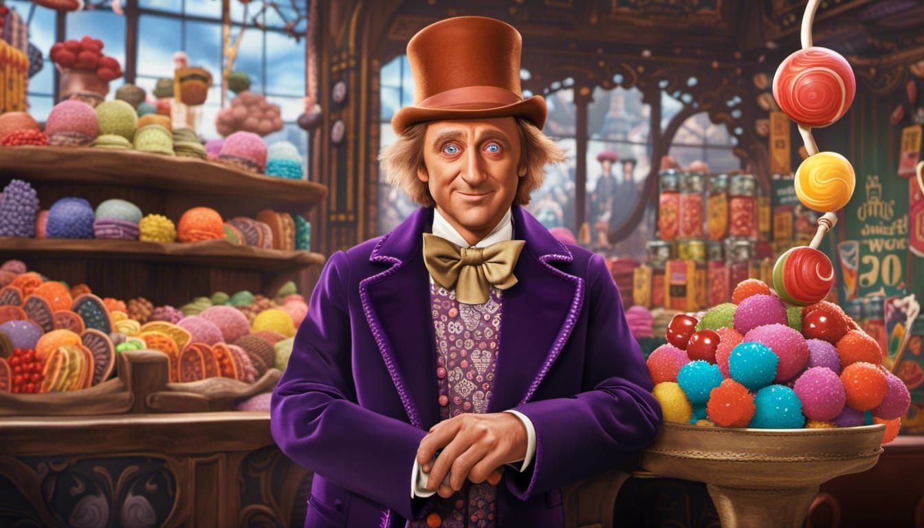Only Mr Wonka owns a candy store made with pure imagination