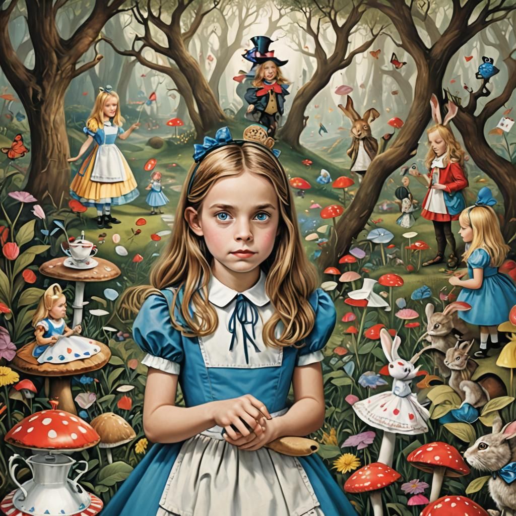 AI Interpretation of Alice in Wonderland