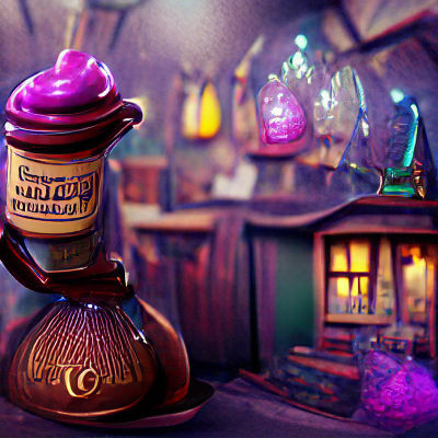 Charming Potion Shop Illustration