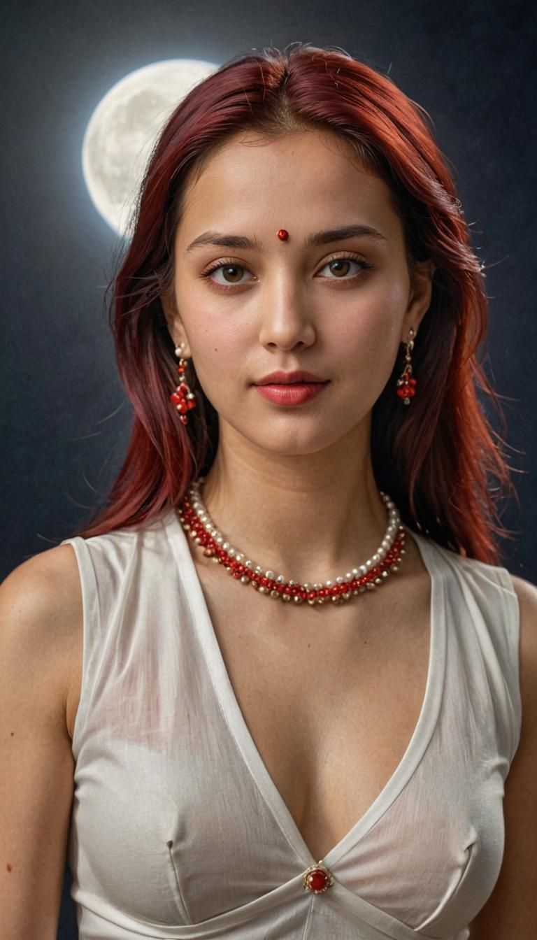 Captivating 3D Portrait: Beautiful Woman in HDR