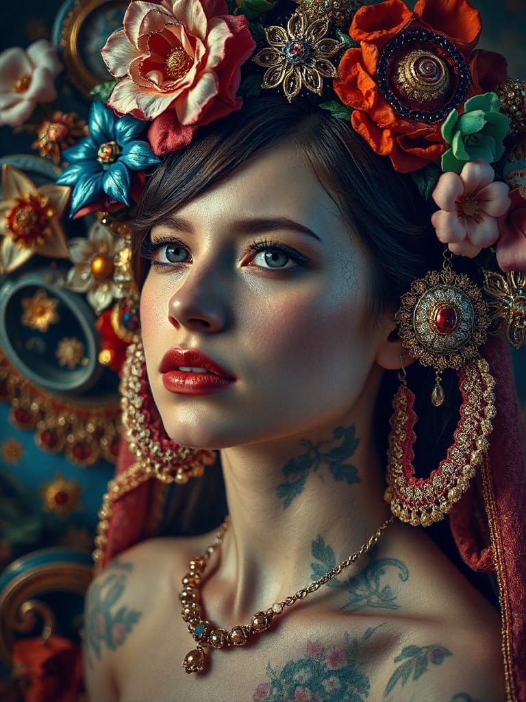 Surreal Portrait in Neo-Fauvist Style