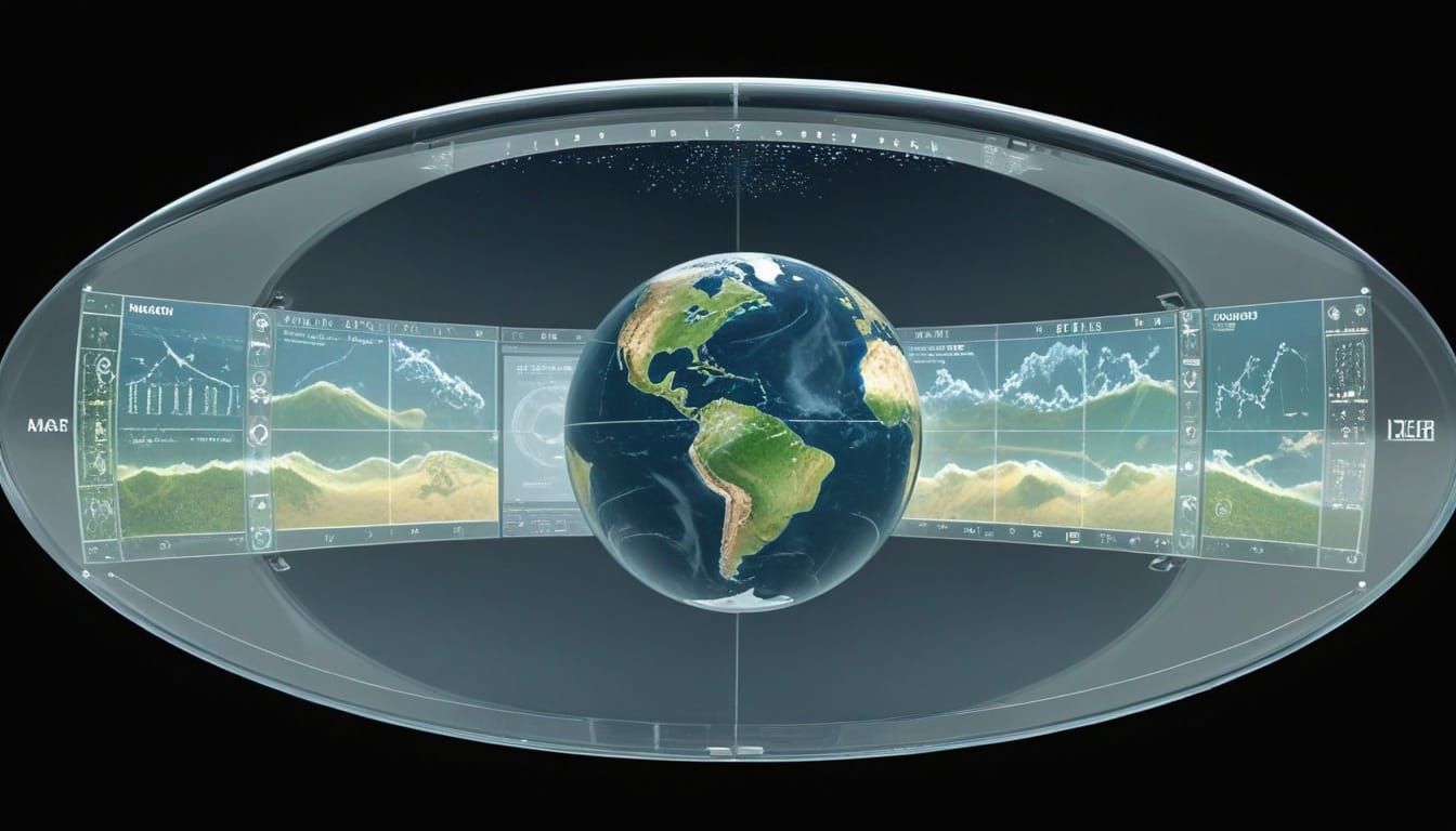 Futuristic Transparent Whole Earth Catalog Display