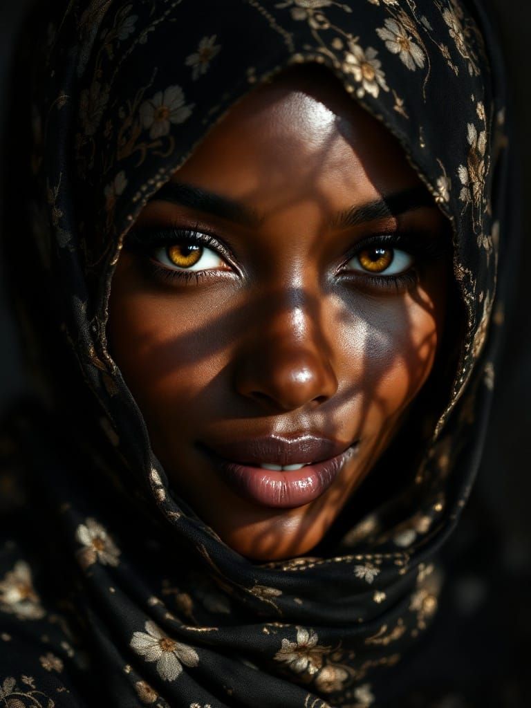 Life in the eyes of a woman