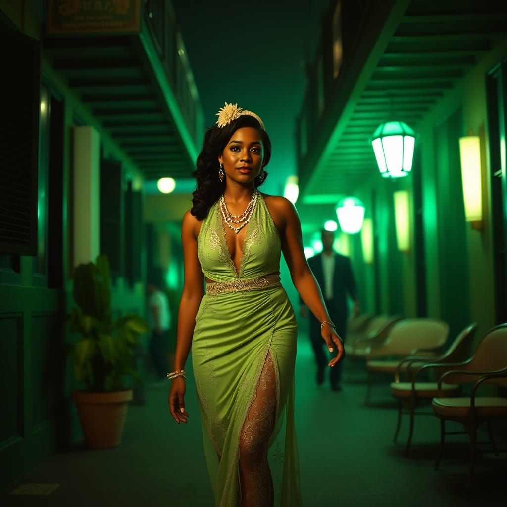 Disney Tiana in 1920s Glamour Outfit