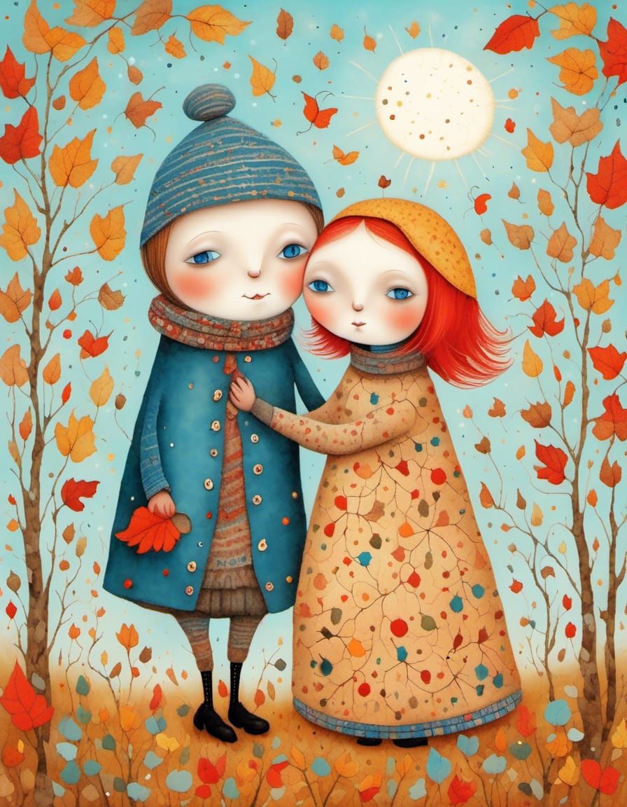 mother and father <lora:Autumn:1.0> opulent very bright ligh...