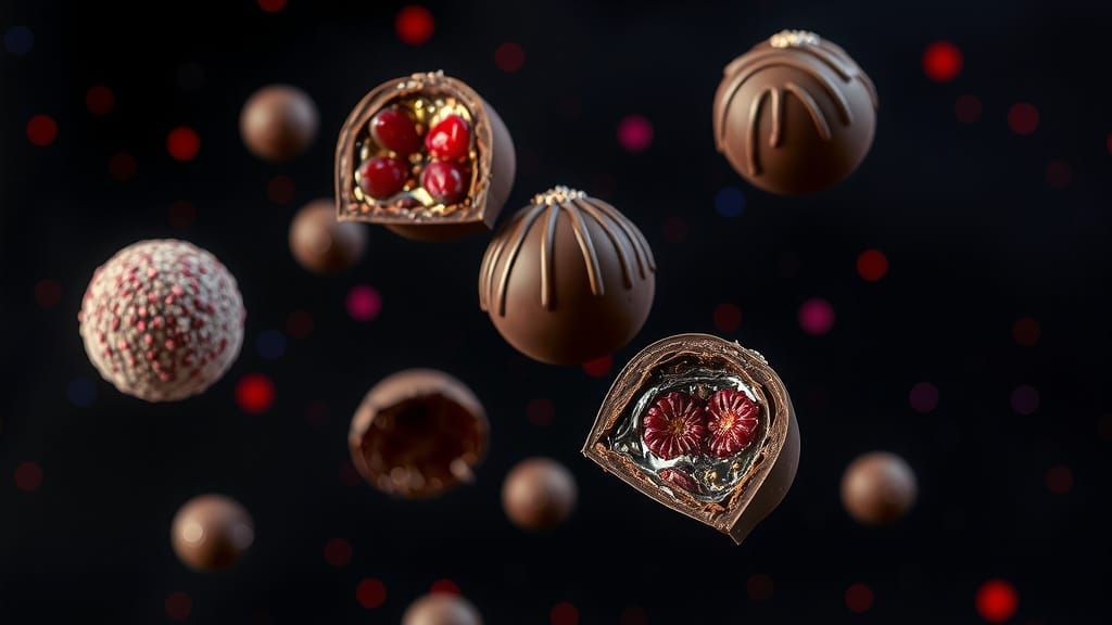 Chocolate Candy Planets in a Cosmic Dance