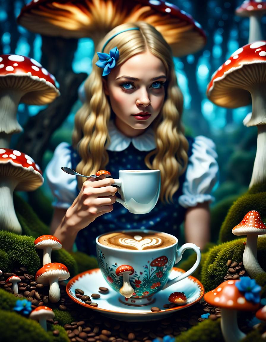 Alice in Wonderland Coffee Break: Professional Photography