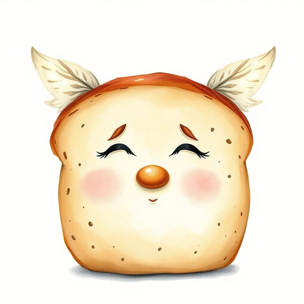 Whimsical Bread with Delicate Wings
