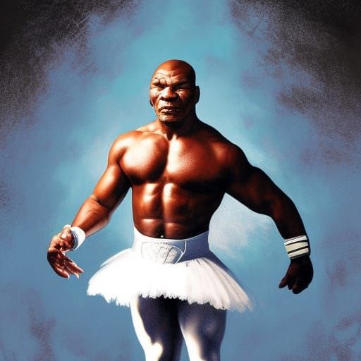 Mike Tyson Swan Lake Ballet, Comic Book Art