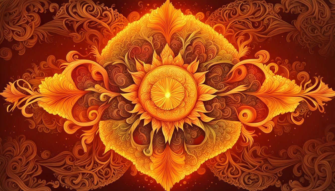 Fiery Phoenix Bursting from Sun Nova Explosion