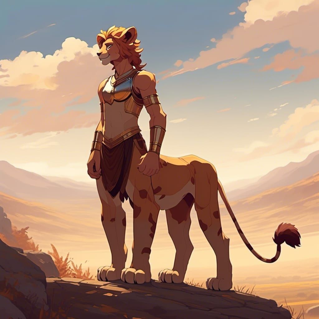 Distant Wemic Scout on the Horizon