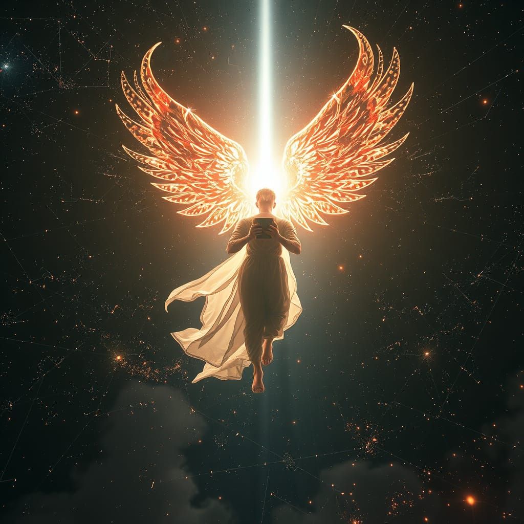 Ethereal Coder Amidst Cosmic Chaos in Unreal Engine