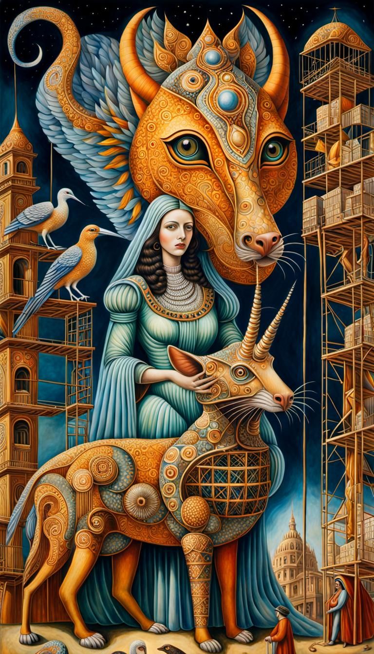 Surreal Woman Builds Fantastic Alebrije Creature