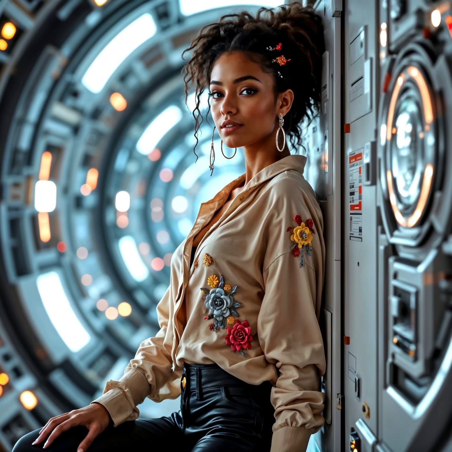 Space Station Woman 037