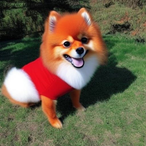 Superhero Pomeranians in Action