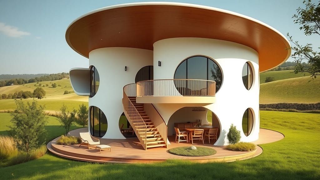 Stunning Ultra-Modern Nature-Inspired Home with Curvilinear ...