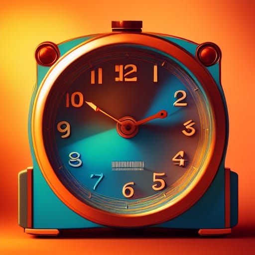 Hyperdetailed Alarm Clock Concept Art