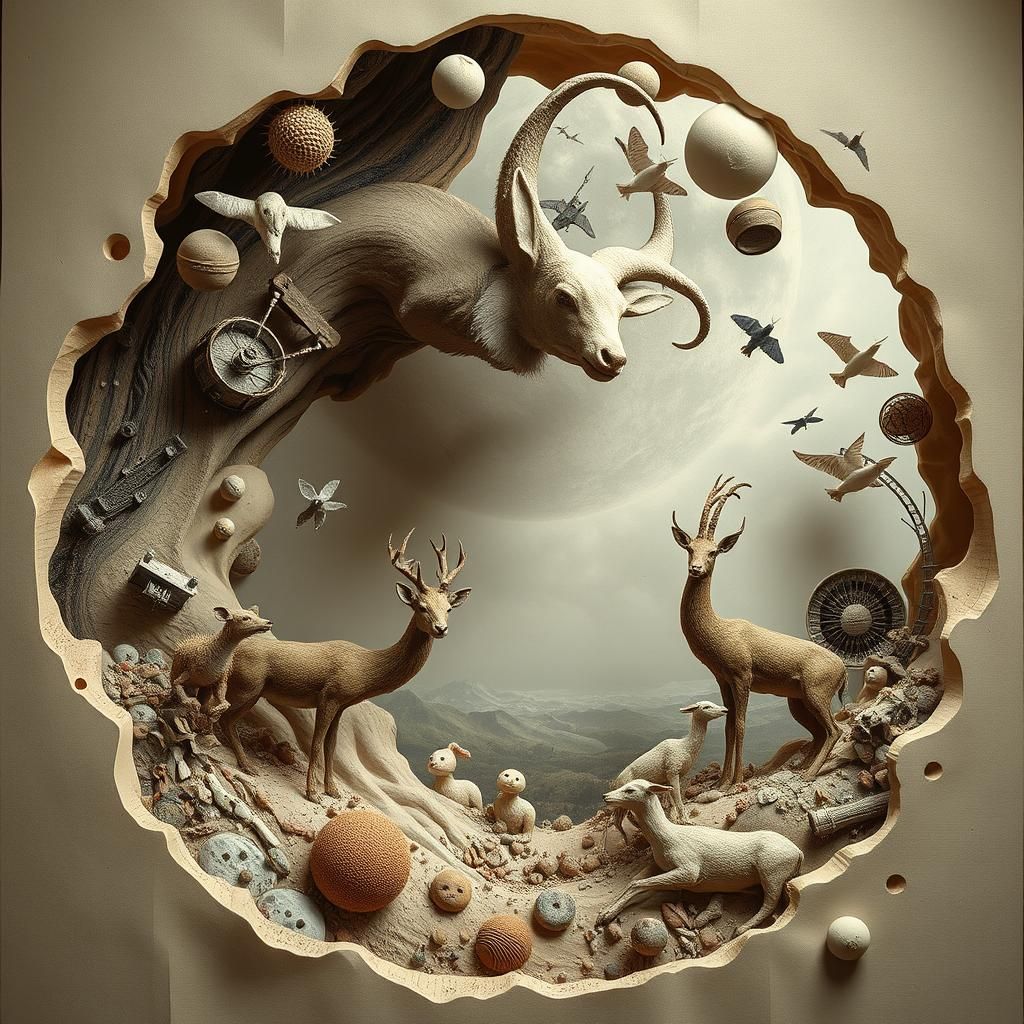 Surreal Wildlife Photo in a Dreamlike Scene